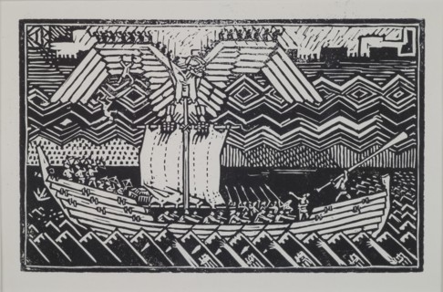 Sampolaiva, Koru-Kalevala, 1922. Creator: Gallen-Kallela, Akseli (1865-1931).