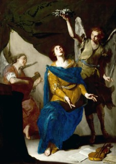 The Ecstasy of Saint Cecilia, 1645. Creator: Cavallino, Bernardo (1616-1656).