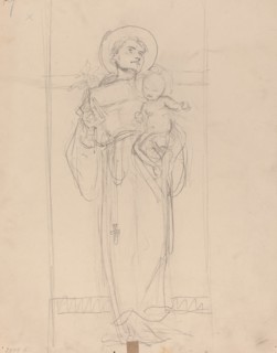 Standing Saint holding the Christ Child, 1896.