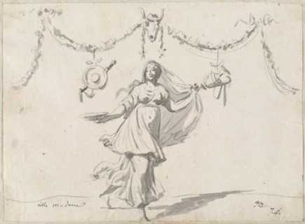 Ornament with a Woman in Ancient Dress, 1775/80.