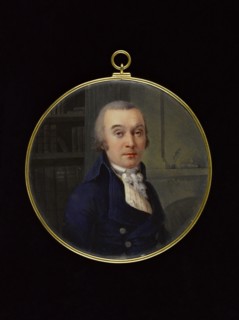 Portrait of a man in a library, between 1800 and 1810.