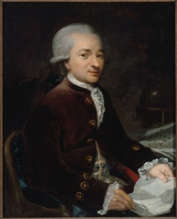 Portrait of a man, dressed to look like Robespierre, 1792.