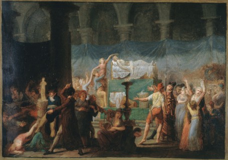 Marat's funeral, at Cordeliers church, July 15 and 16, 1793.