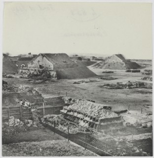 Panorama of the fort of Issy-les-Moulineaux, 1871.