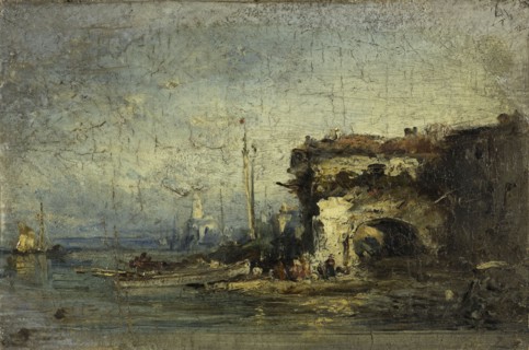 Vue d'Italie : la vieille porte.