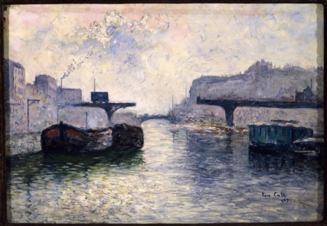 Saint-Martin canal, 10th arrondissement, 1907.