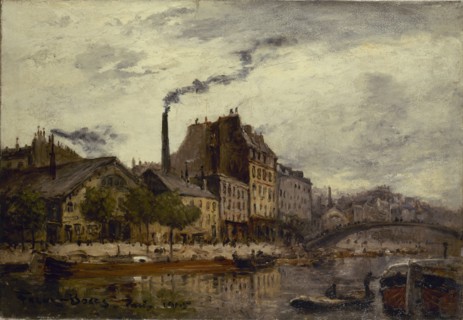 Demolition of the old Tournelle bridge, before 1920.