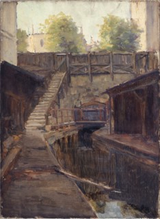 Left arm of the Bièvre, boulevard Arago, c1900.