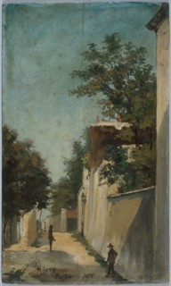 Rue Saint-Vincent in Montmartre, 18th arrondissement, 1875.