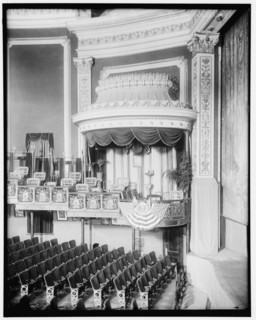 President's Box, Belasco Theater, between 1910 and 1920. USA.