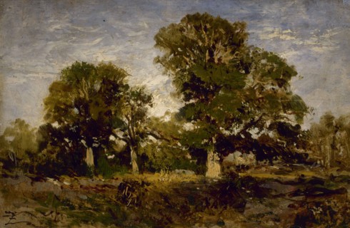 Les chênes, between 1850 and 1860.