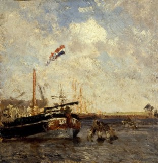 Le chaland, between 1850 and 1853.