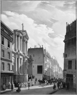 Rue Saint-Honoré and Saint-Roch church, 1840.