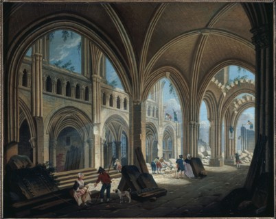 Demolition of Saint-Jean-en-Greve church in 1800.