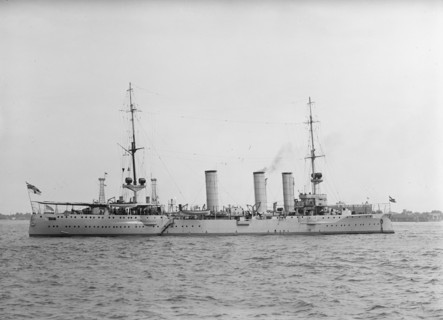 German Squadron Visit To U.S. Battleship 'Stettin', 1912.