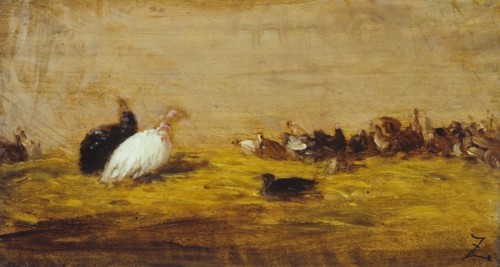 Les dindons, between 1850 and 1855.