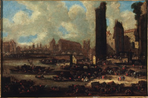 Pont-Neuf, the Cite, and the Porte de Nesle, around 1650.