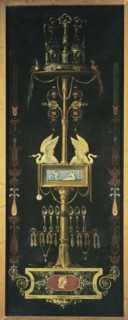 Decorative panel, sign of the goldsmith Passerieux, c1825.