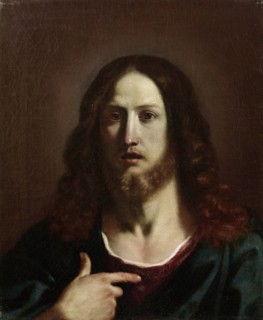 Salvator Mundi (Saviour of the World), c. 1655-1665. Creator: Guercino (1591-1666).