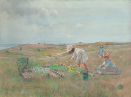 Gathering Flowers, Shinnecock, Long Island, c. 1897.