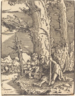 Saint Christopher Seated by a River Bank, c. 1515/1517.