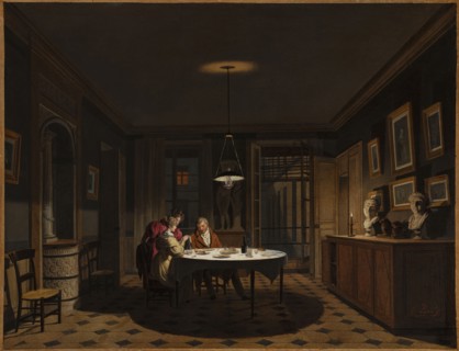 Après le Souper (After dinner), c. 1830. Private Collection.