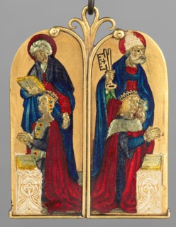 Anne of France and Peter II of Bourbon, c. 1500. Creator: West European Applied Art.