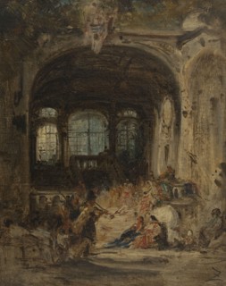 Fête dans un palais à Naples, c.1847.