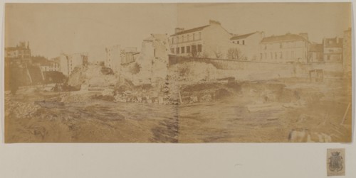 Arenes de Lutece (panorama), 5th arrondissement, Paris, 1870.