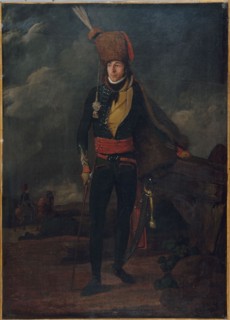 Portrait of a lieutenant of the 8th hussars, between 1793 and 1795.