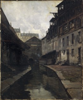 The Bievre, between rue Pascal and rue Broca, c1900.