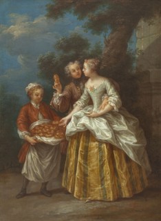 The merchant of 'échaudés' (boiled dough pastry), c1745.