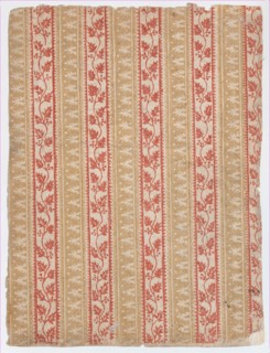 Sheet with five borders with abstract and floral designs, 19th century.