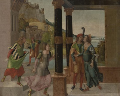 Brutus and Porcia, c. 1490. Found in the collection of the Muzeum Narodowe, Krakow.