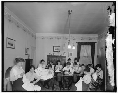 Mrs. Ball and group at Hamilton Hotel, between 1910 and 1920. Creator: Harris & Ewing.
