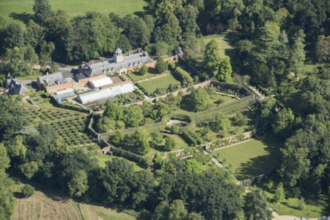 Buscot House kitchen garden and stable block, Oxfordshire, 2016.
