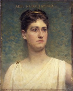 Adeline Dudlay (1858-1934), member of the Comédie-Française, 1885.