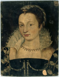 Portrait of a woman, known as Gabrielle d'Estrées (1573-1599), c1590.
