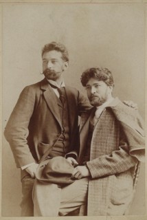 Ferruccio Busoni (1866-1924) and Ottokar Novacek (1866-1900), 1892. Private Collection.