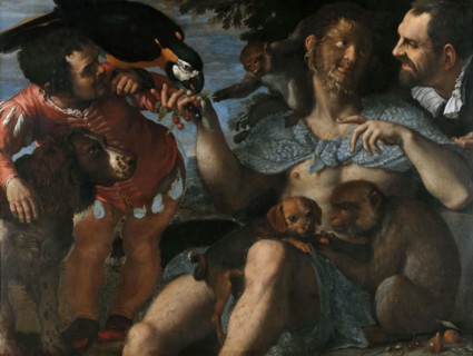 Hairy Harry, Mad Peter and Tiny Amon, c. 1598. Creator: Carracci, Agostino (1557-1602).