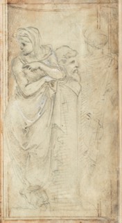 Two Draped Women Standing on Either Side of a Herm, 1488/1493.