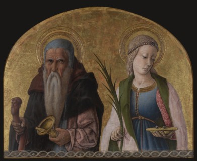 Saints Antony the Hermit and Lucy , ca 1470. Creator: Crivelli, Carlo (c. 1435-c. 1495).