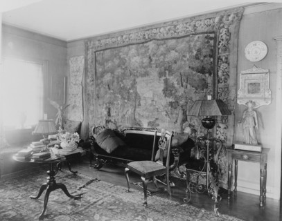 Living room in St. Gaudens, Windsor, Vermont, c1920. Creator: Frances Benjamin Johnston.
