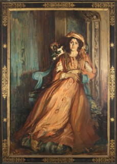 Portrait of Mabel Dodge at Villa Curonia, Florence, 1911.