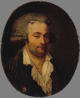 Portrait of a man from the revolutionary period, between 1789 and 1799.