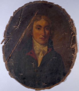 Portrait of a man from the revolutionary period, between 1789 and 1799.