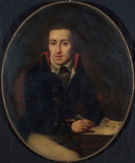 Portrait of a man from the revolutionary period, between 1789 and 1799.
