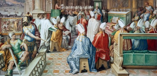 The Second Council of Constantinople, ca 1585-1590 . Creator: Nebbia, Cesare (1536-1614).