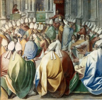 The Fourth Council of Constantinople, ca 1585-1590 . Creator: Nebbia, Cesare (1536-1614).