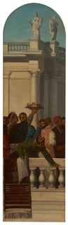 Venetian style feast (left part), between 1846 and 1851.